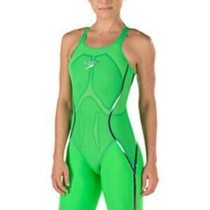 Speedo Fastskin Closed Back LZR Racer X Size 25 New in Box Bright Green